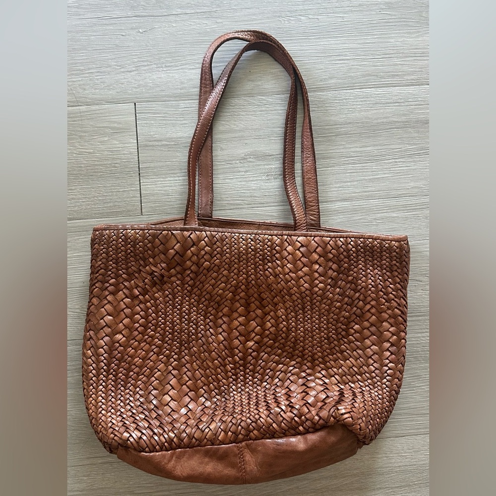 Brown leather Tote Bag